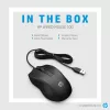HP vadu pele 100, piemērota abām rokām, optiska, USB Type-A, 1600 DPI, melna
