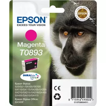 Epson Monkey Singlepack fuksīna T0893 DURABrite Ultra tintes kasetne