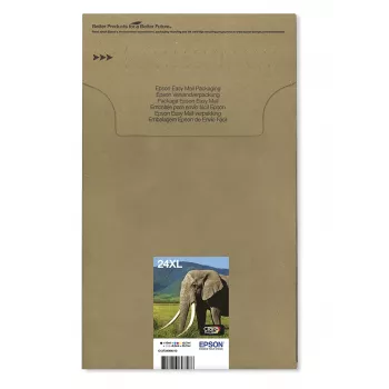 Epson vairāku krāsu komplekts 24XL EasyMail, 6 krāsas, Melna, Ciāna, Gaiši ciāna, Fuksīna, Gaiši fuksīna, Dzeltena, Epson, Augsta (XL) ietilpība, 10 ml, 8,7 ml, 55,7 ml