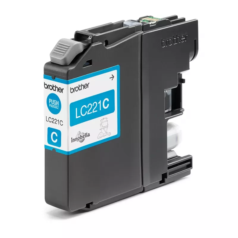 Oriģinālā Brother LC-221C cian kārtridža tintes drukāšanai, 260 lapas, DCPJ562DW, MFCJ480DW