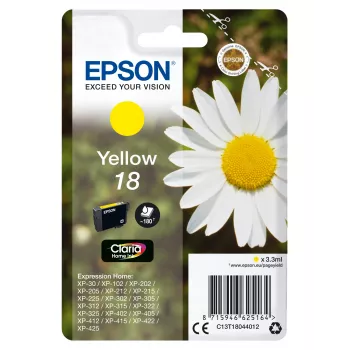Epson Daisy Singlepack dzeltena 18 Claria Home Ink