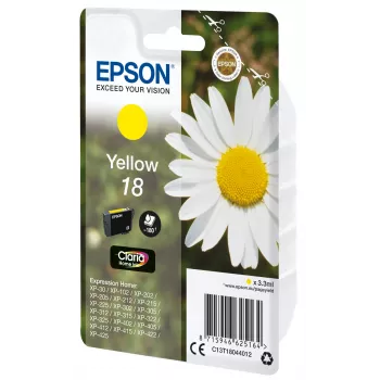 Epson Daisy Singlepack dzeltena 18 Claria Home Ink