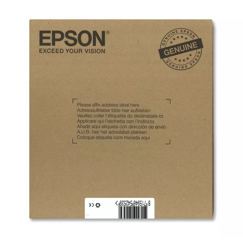 Inkjet multipack tintes kasetnes Epson Fox T128 EasyMail — 4 colours (Melns 5.9 ml; ciāna/fuksīna/dzeltena 3.5 ml)
