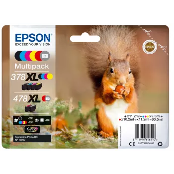 Epson Squirrel Multipack 6-krāsu 378XL / 478XL Claria Photo HD tinte
