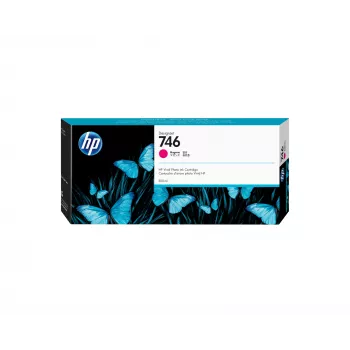 HP 746 300-ml fuksīna DesignJet tintes kasetne, HP DesignJet Z6 printeru sērija, HP Designjet Z9 printeru sērija, termiskā tintes strūkla, fuksīna, Singapūra, 283 mm, 41 mm