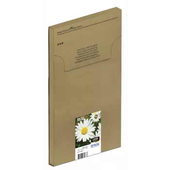 Epson Daisy Multipack 4-krāsu 18XL EasyMail, augsta (XL) ietilpība, melna, ciāna, fuksīna, dzeltena, 11,5 ml, 6,6 ml, 1 gab., daudzpaka