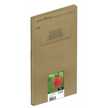 Epson Strawberry Multipack 4-krāsu 29XL EasyMail, augsta (XL) ietilpība, melna, ciāna, fuksīna, dzeltena, 11,3 ml, 6,4 ml, 1 gab., komplekts