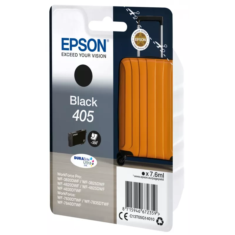Epson 405 tintes kasetne 1 gab. Oriģināla standarta ietilpība melna