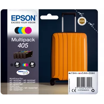 Epson 405 tintes kasetne 1 gab. Oriģināla Standarta ietilpība Melna, Ciāna, Fuksīna, Dzeltena