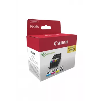 Canon 6509B016 tintes kasetne 4 gab. Oriģināla melna, ciāna, fuksīna, dzeltena