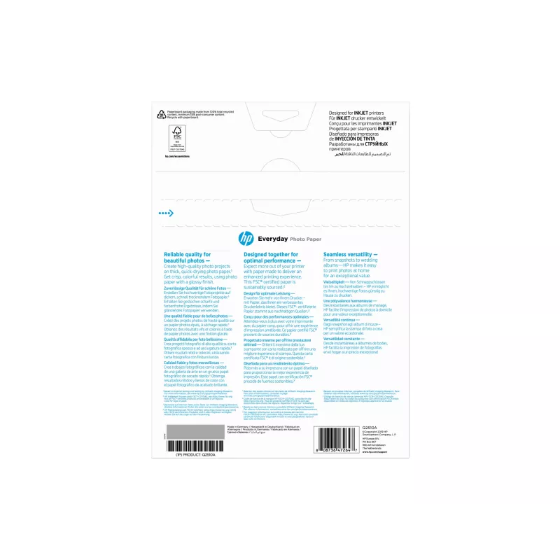HP Everyday Photo Paper Glossy 200 g/m2 A4 (210 x 297 mm) 100 loksnes