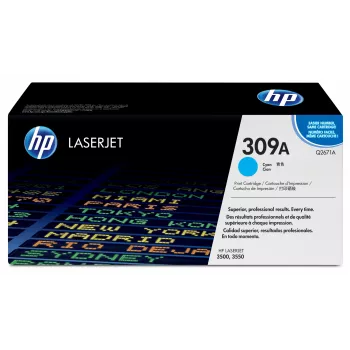 HP 309A ciāna oriģinālais LaserJet tonera kārtridžs 1 gab.