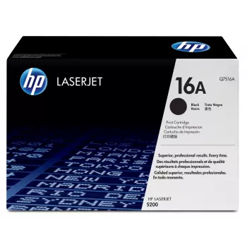 HP 16A Melns Oriģināls LaserJet Tonera Kārtridžs