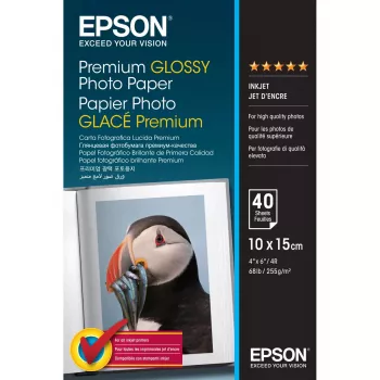 Epson Premium Glossy Photo Paper - 10x15cm - 40 loksnes