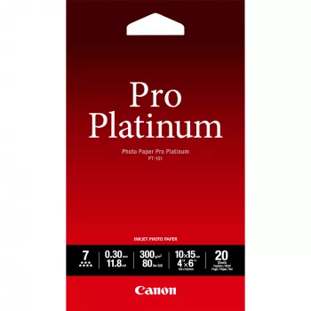 Fotopapīrs, Canon, PT-101 Pro Platinum 4x6 collas - 20 loksnes
