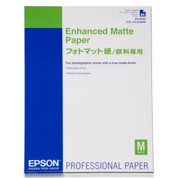 Epson Enhanced Matte Paper, DIN A2, 192g/m², 50 loksnes, 42 cm, Matēts, 260 µm, 192 g/m²