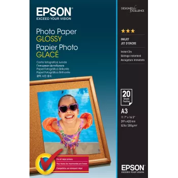 Fotopapīrs Glancēts Epson C13S042536 A3 20 loksnes