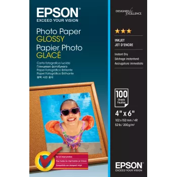 Epson Photo Paper Glossy - 10x15cm - 100 loksnes