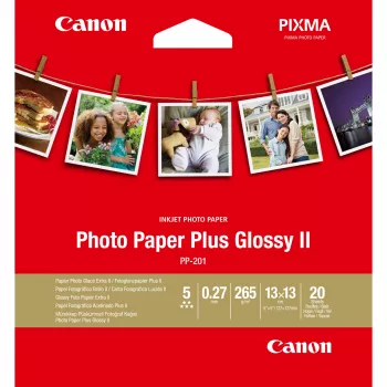 Canon PP-201 Glossy II Photo Paper Plus 5x5 collas - 20 loksnes