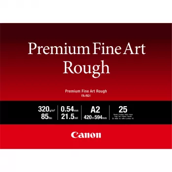 Canon FA-RG1 Premium Fine Art Rough Paper, A2, 25 loksnes, 330 g/m², tintes printeriem, A2, 25 loksnes, 540 µm, Canon ImagePROGRAF PRO-1000
