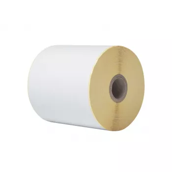 Brother termiskās tiešās drukas nepārtrauktas etiķešu rullis, balts, pašlīmējošas printera etiķetes, nepārtrauktas etiķetes, termiskā tiešā druka, TD-4410D, TD-4420DN, TD-4520DN, TD-4550DNWB, 10.2 cm