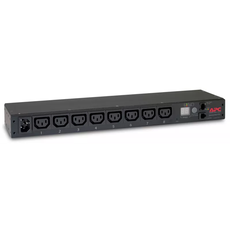 APC AP7820B strāvas sadales bloks (PDU) 8 maiņstrāvas kontaktligzdas 0U/1U melns