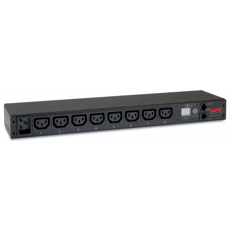 APC AP7821B strāvas sadales bloks (PDU) 8 maiņstrāvas kontaktligzdas 0U/1U Melns