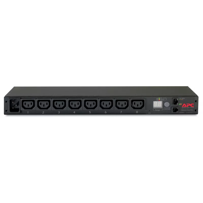 APC AP7821B strāvas sadales bloks (PDU) 8 maiņstrāvas kontaktligzdas 0U/1U Melns