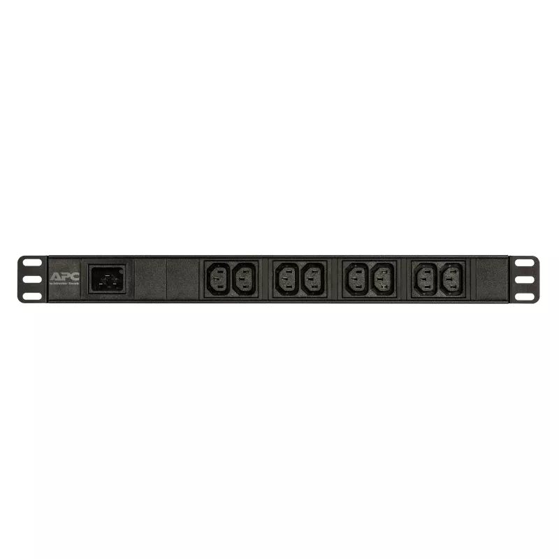 APC Easy Rack PDU, Basic, 1U, 1 fāze, 3,7kW, 230V, 16A, 8 x C13 izejas, IEC60320 C20 ieeja