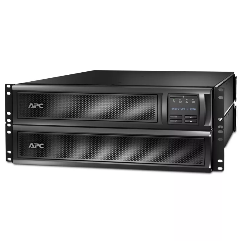 APC Smart-UPS X SMX2200RMHV2U - 2200VA, 8x C13 + 1x C19 kontaktligzda, USB, paplašināms darbības laiks
