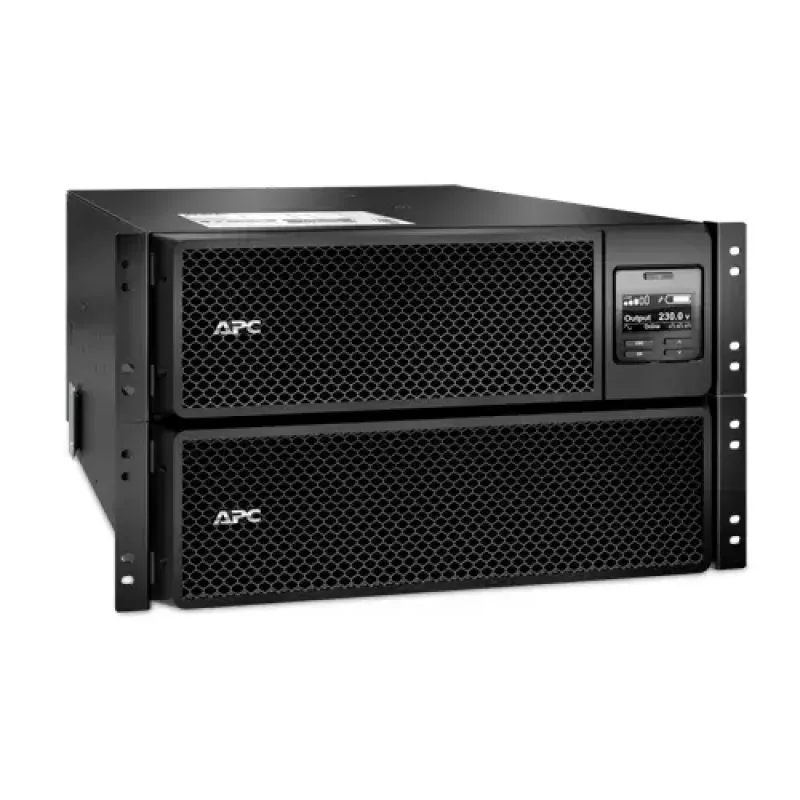APC Smart-UPS On-Line SRT8KRMXLI - 8kW/VA, 6x C13 + 4x C19 + cietvadu 1 fāzes izeja, montējams statīvā, iebūvēts NMC