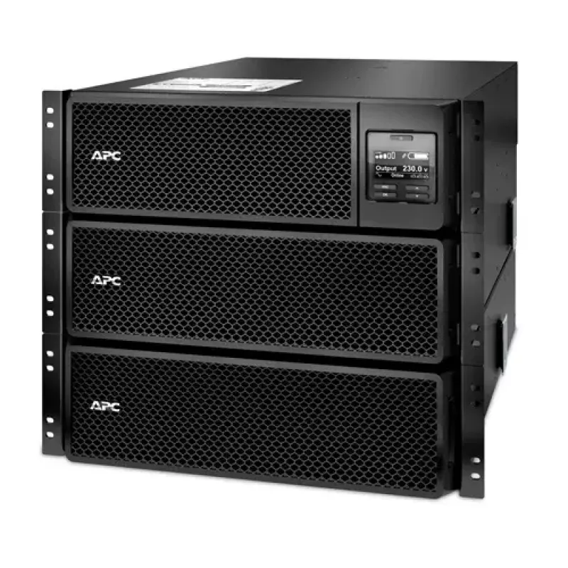 APC Smart-UPS On-Line SRT8KRMXLI - 8kW/VA, 6x C13 + 4x C19 + cietvadu 1 fāzes izeja, montējams statīvā, iebūvēts NMC