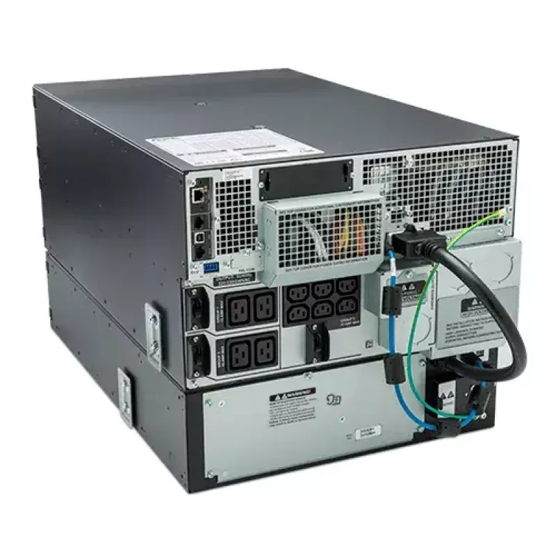 APC Smart-UPS On-Line SRT8KRMXLI - 8kW/VA, 6x C13 + 4x C19 + cietvadu 1 fāzes izeja, montējams statīvā, iebūvēts NMC