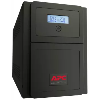 APC Easy UPS 1 Ph Line Interactive, 1500VA, Tower, 230V, 6 IEC C13 outleti, AVR, sausais kontakts, LCD, bez tīkla kartes atbalsta
