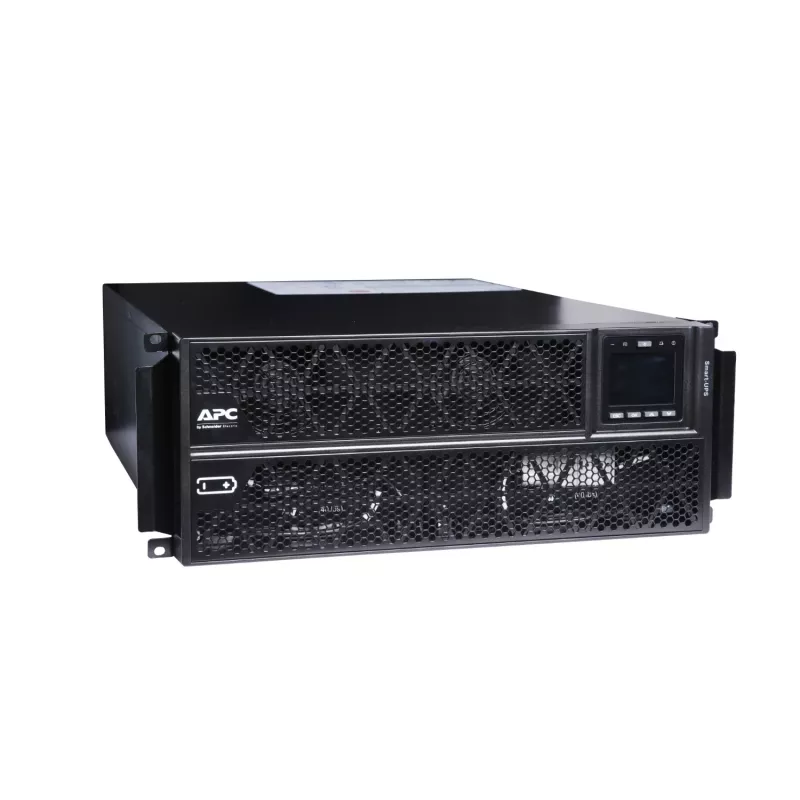 APC Smart-UPS On-Line, 5kVA/5kW, Rack/Tower, 230V, 2x IEC C13+1x IEC C19+Hard wire 3-wire (H+N+E) outlets, tīkls Card, W/O rail kit