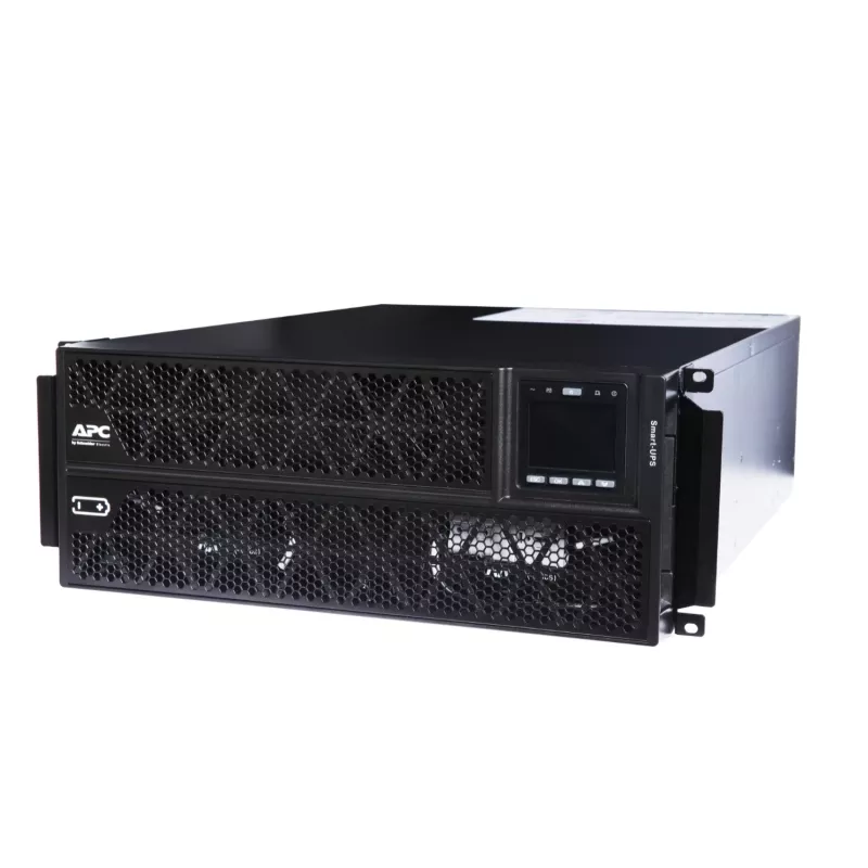 APC Smart-UPS On-Line, 5kVA/5kW, Rack/Tower, 230V, 2x IEC C13+1x IEC C19+Hard wire 3-wire (H+N+E) outlets, tīkls Card, W/O rail kit