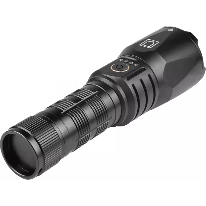 Sandberg Survivor Torch Powerbank 5000, rokas lukturis, melns, alumīnijs, IPX4, -30 - 40 °C, FCC, RoHS, UKCA, CE