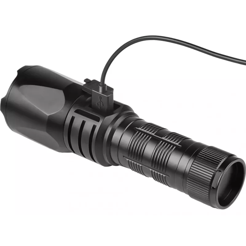 Sandberg Survivor Torch Powerbank 5000, rokas lukturis, melns, alumīnijs, IPX4, -30 - 40 °C, FCC, RoHS, UKCA, CE