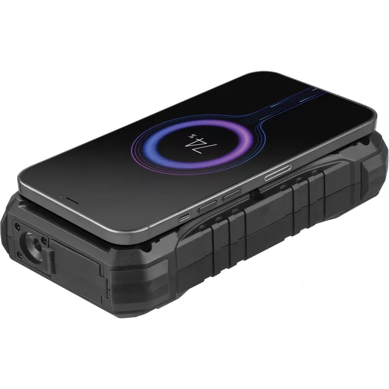 Sandberg Survivor Powerbank 20000 PD30W, 20000 mAh, Bezvadu uzlāde, Melns