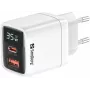 Lādētājs Sandberg 2in1 1xUSB-C 1xUSB 35W Iekštelpu maiņstrāvas Universāls