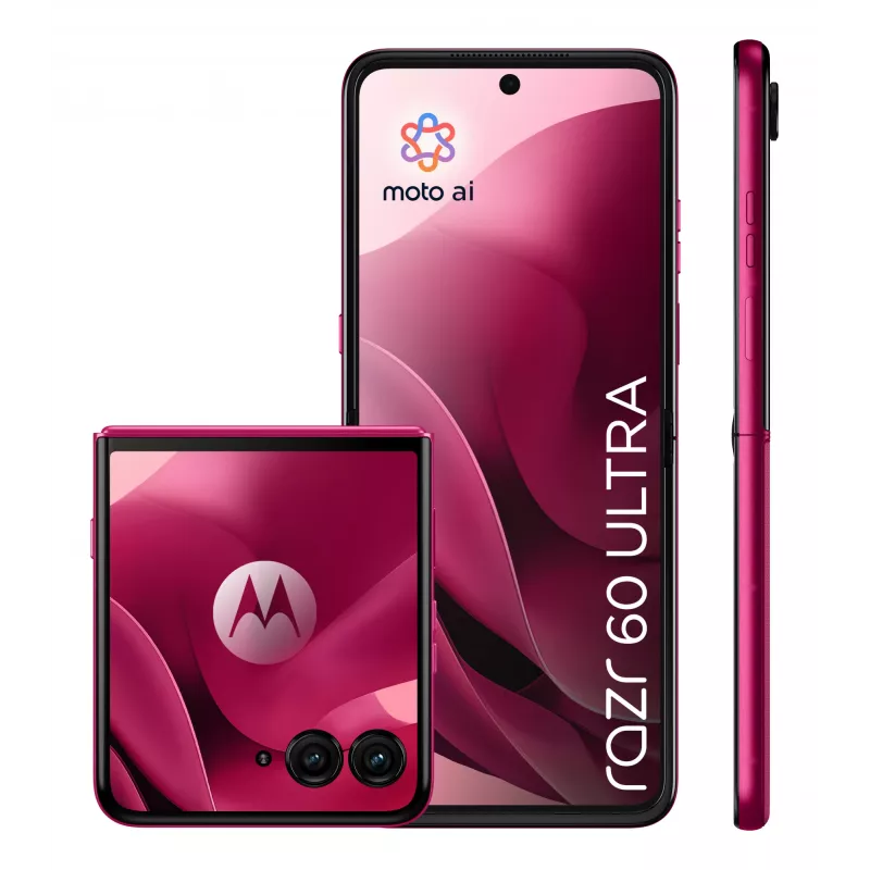 Motorola razr 60 ultra 17,7 cm (6,96 collu) Divu SIM kartu Android 15 5G USB Type-C 16 GB 512 GB 4700 mAh Rozā