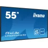 iiyama LH5541UHS-B2 Signālu displejs Kioska dizains 138.7 cm (54.6 collas) LCD 500 cd/m² 4K Ultra HD Melns Iebūvēts procesors 24/7