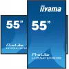 iiyama LH5541UHS-B2 Signālu displejs Kioska dizains 138.7 cm (54.6 collas) LCD 500 cd/m² 4K Ultra HD Melns Iebūvēts procesors 24/7