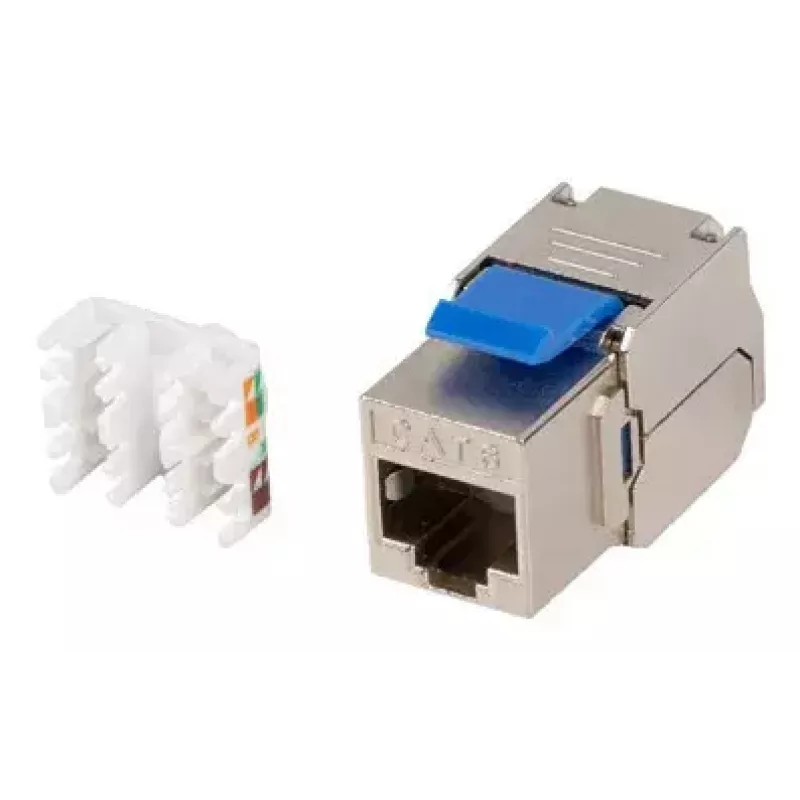 Keystone modulis Lanberg KSF6-4000 plakans RJ-45 savienotājs zils sudrabains