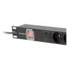 PDU Lanberg PDU-05E-0200-BK 5 maiņstrāvas rozetes 1U melns