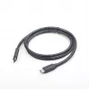 USB-C–USB-C kabelis Gembird CCP-USB3.1-CMCM-1M — 1 m, USB 3.2 Gen 1, melns