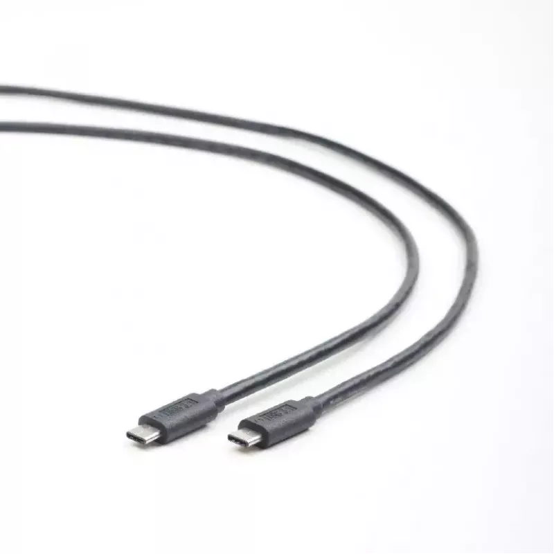 USB-C–USB-C kabelis Gembird CCP-USB3.1-CMCM-1M — 1 m, USB 3.2 Gen 1, melns