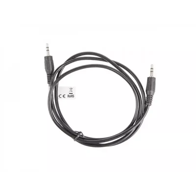 Audio kabelis LANBERG 3.5 mm tēviņš–tēviņš 1.2 m Melns