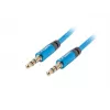 Audio kabelis Lanberg CA-MJMJ-10CU-0030-BL 3m 3.5mm vīr. vīr. zils
