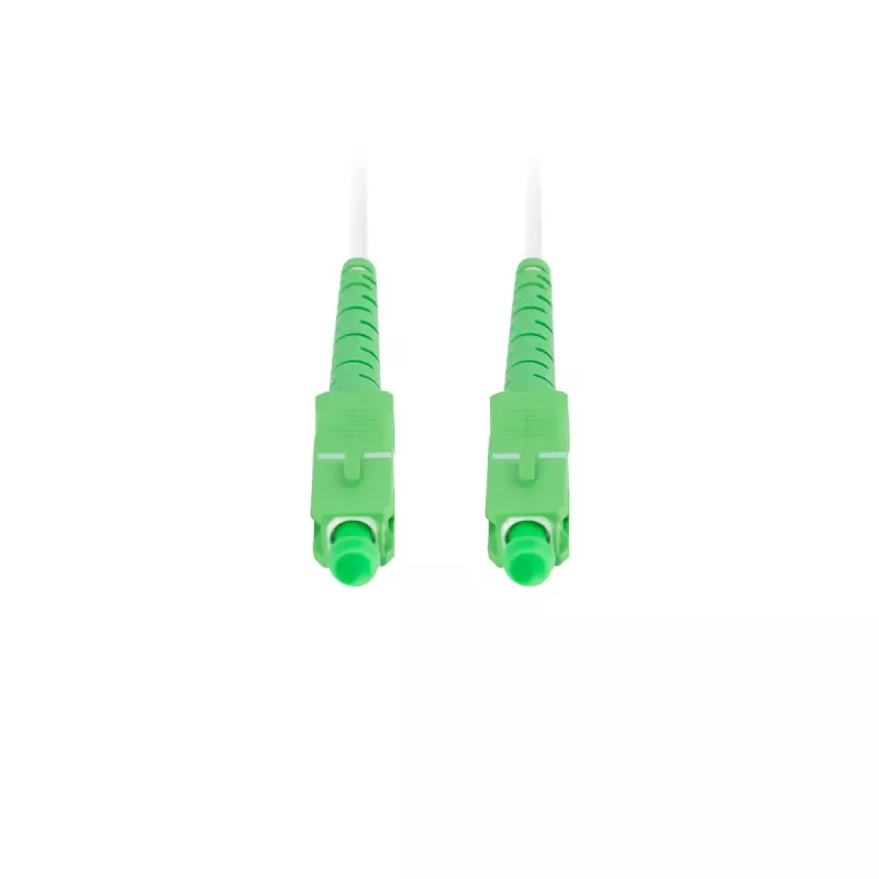 Optiskās šķiedras kabelis LANBERG FO-SASA-SS21-0200-WH, 20 m, G.657.A2, SC–SC, 125 µm, balts